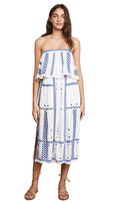 Shop Free People Wild Romance Embroidered Dress In Ivory