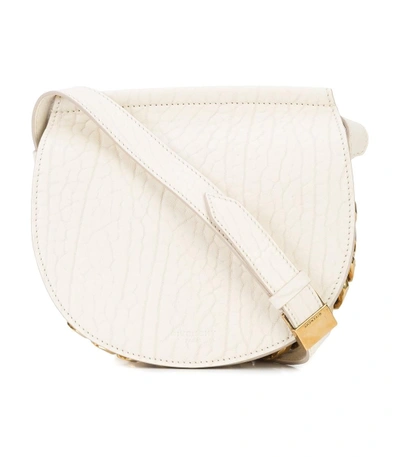 Shop Givenchy Infinity Mini Saddle Bag In Ivory