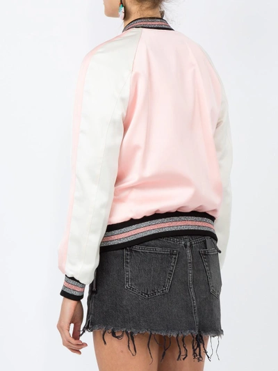 Shop Coach Reversible Satin Varsity Jacket