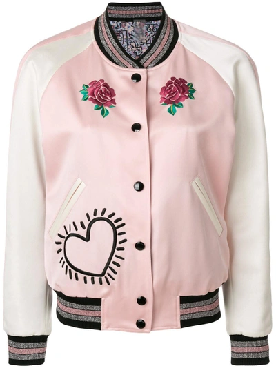 Shop Coach Reversible Satin Varsity Jacket