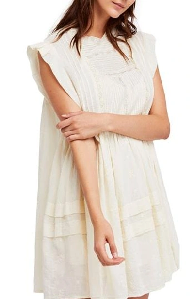 Shop Free People Nobody Like You Babydoll Minidress In Ivory