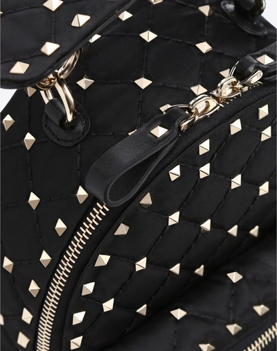 Shop Valentino Rockstud Spike Mini Backpack In Black