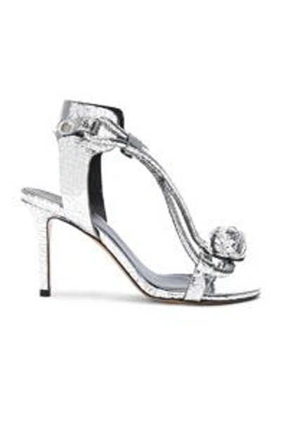 Shop Isabel Marant Ablee Sandal In Metallic Silver