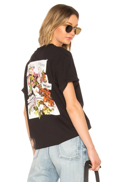 Shop Off-white Flower Shop Oversize Tee In Black