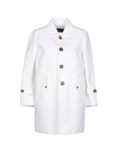 Shop Dsquared2 Overcoats In White