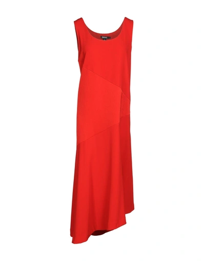 Shop Dkny Midi Dresses In Red