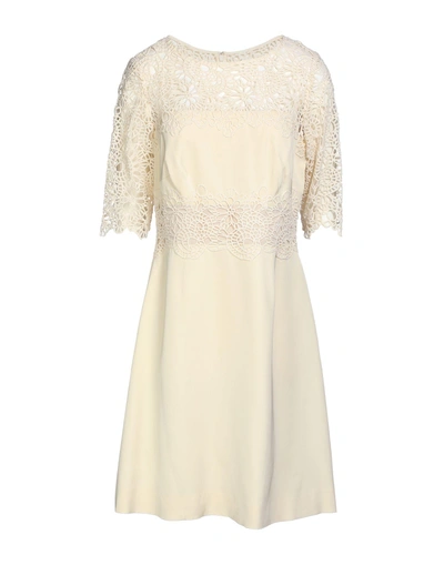 Shop Lela Rose Short Dress In Ivory