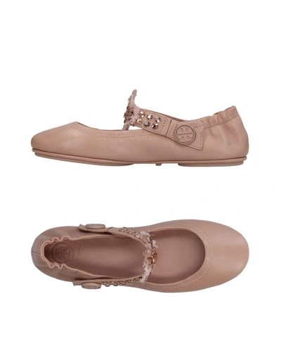 Shop Tory Burch Ballet Flats In Pale Pink