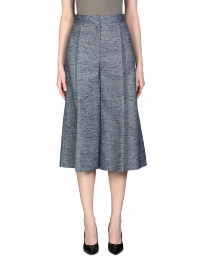 Shop Stella Mccartney Cropped Pants & Culottes In Blue