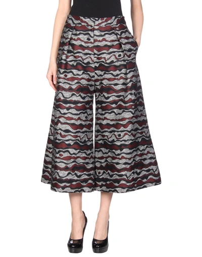 Shop Roksanda Cropped Pants & Culottes In Garnet