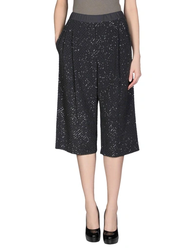 Shop Brunello Cucinelli Cropped Pants & Culottes In Lead