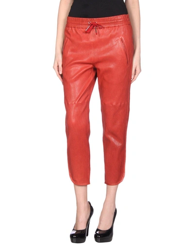 Shop Isabel Marant Casual Pants In Red