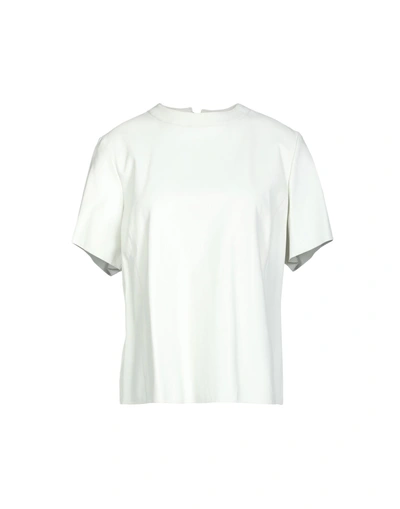Shop Belstaff Solid Color Shirts & Blouses In White