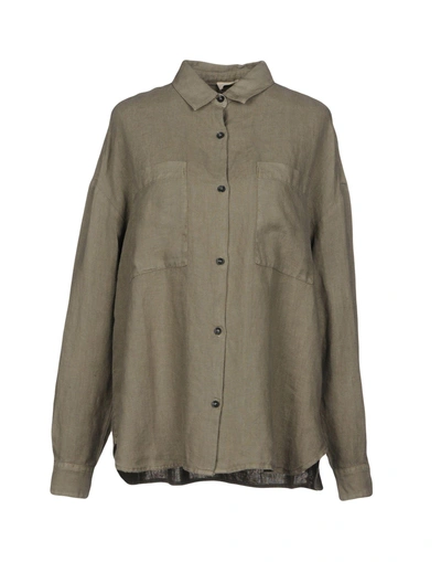 Shop American Vintage Shirts In Military Green