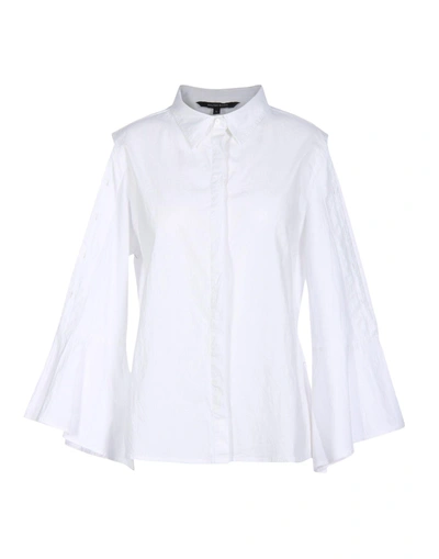 Shop W118 By Walter Baker Solid Color Shirts & Blouses In White