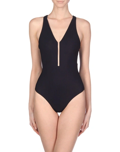 Shop Alexander Wang One-piece Swimsuits In Black