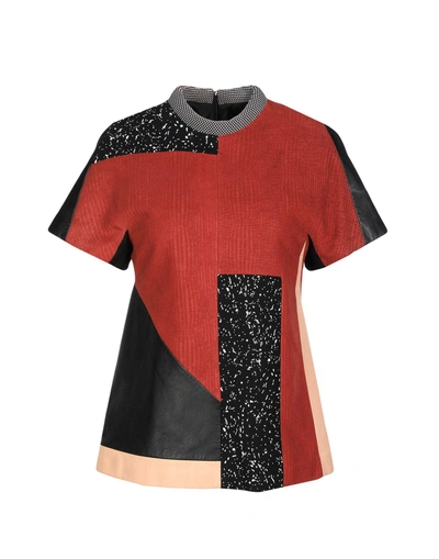 Shop Proenza Schouler T-shirt In Brick Red