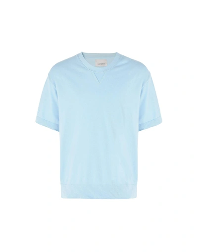 Shop Laneus T-shirt In Sky Blue
