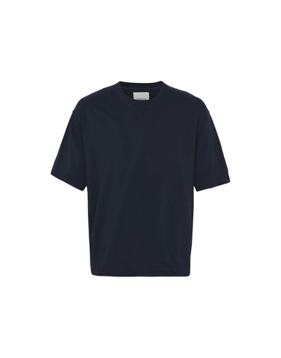 Shop Laneus T-shirt In Dark Blue