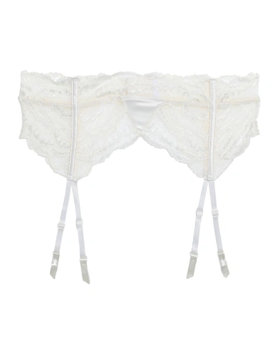 Shop Calvin Klein Underwear Garter Belt In Ivory