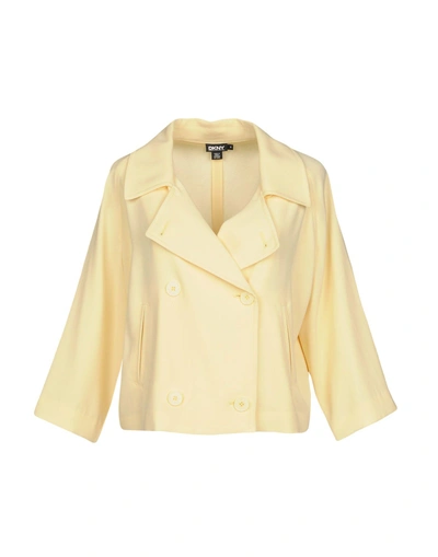 Shop Dkny Blazer In Yellow