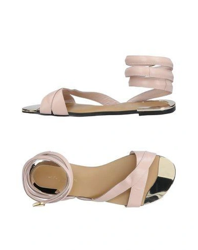 Shop Atelier Mercadal Sandals In Pale Pink