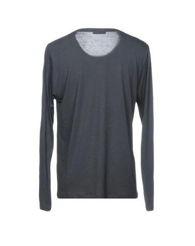 Shop Versace T-shirts In Grey