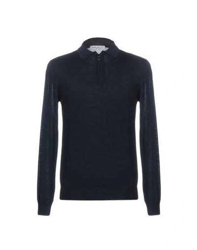 Shop Ferragamo Jumper In Dark Blue