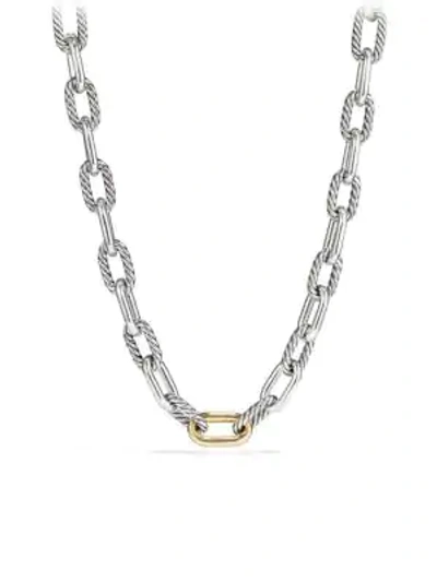 Shop David Yurman Madison 18k Yellow Gold & Sterling Silver Necklace