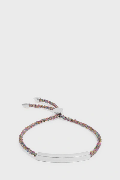 Shop Monica Vinader Linear Friendship Large Bracelet In Metallic