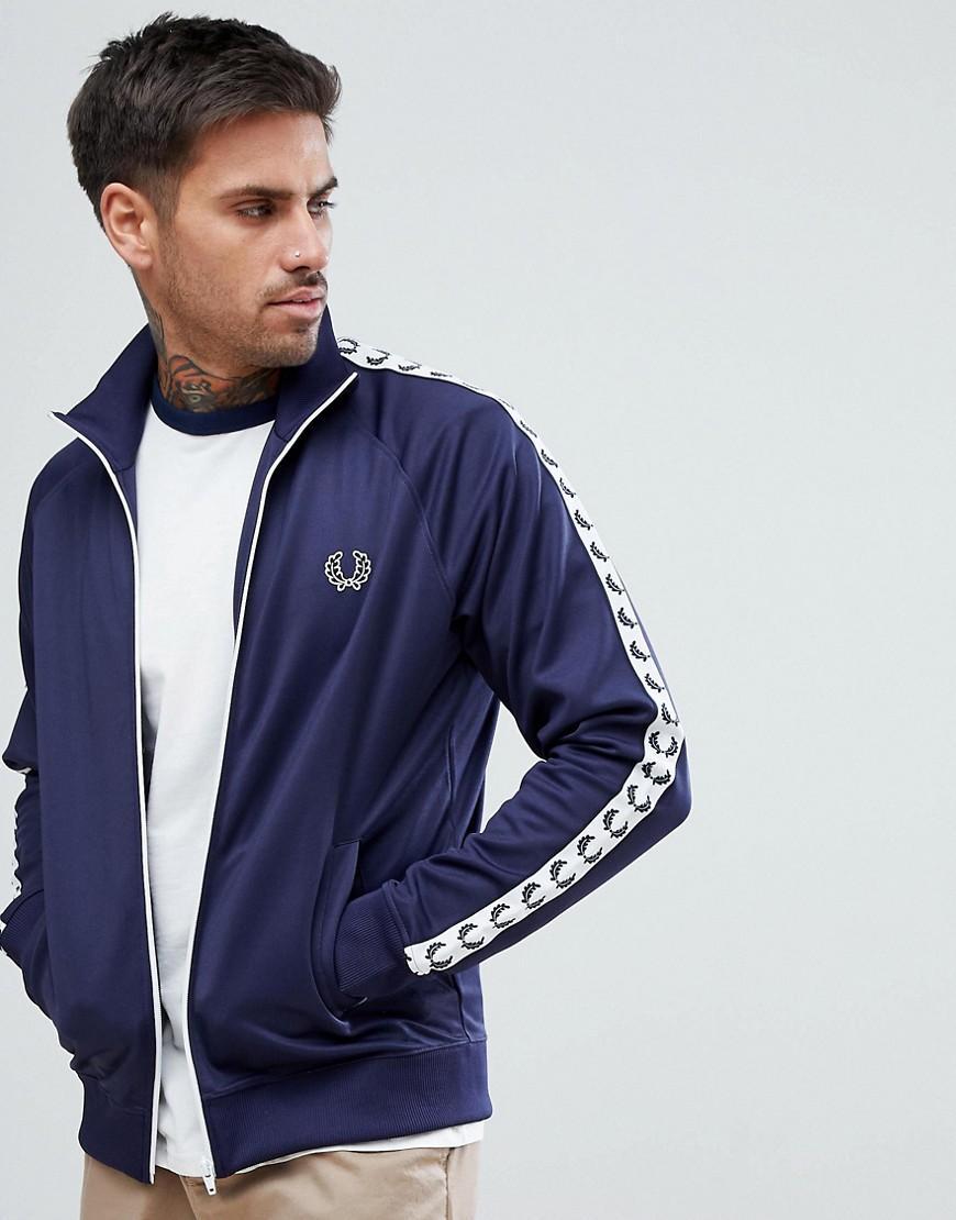 fred perry tape track top