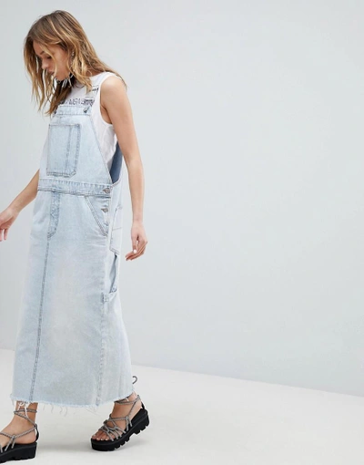 Shop Cheap Monday 90s Overall Dress - Blue