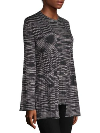 Shop M Missoni Space Dye Knit Cardigan In Black