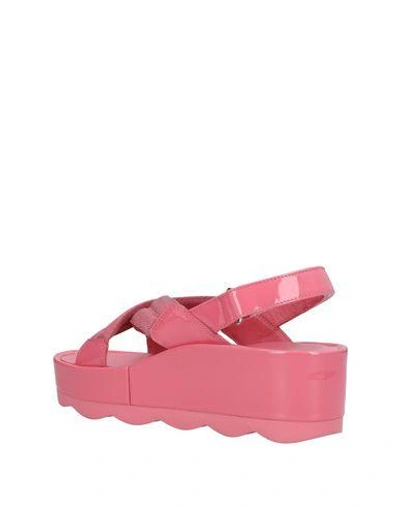 Shop Prada Sandals In Pastel Pink