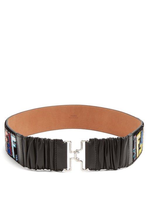 fendi print belt