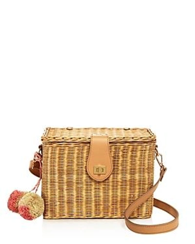 Shop Kayu Aletta Straw Tote - 100% Exclusive In Natural/pink