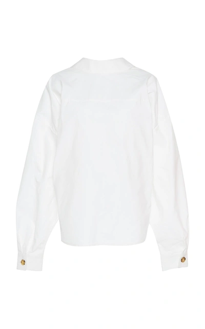 Shop A.w.a.k.e. Back To Front Shirt In White