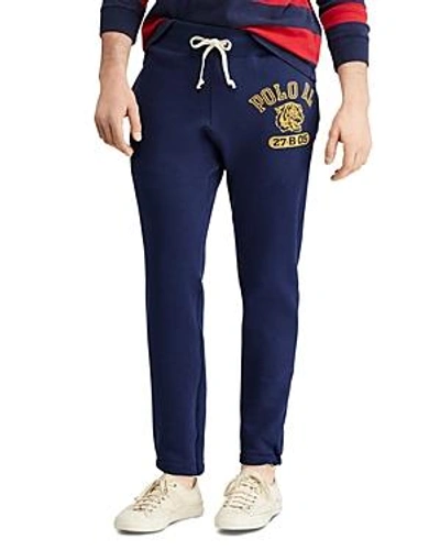 Shop Polo Ralph Lauren Tiger Graphic Sweatpants In Blue