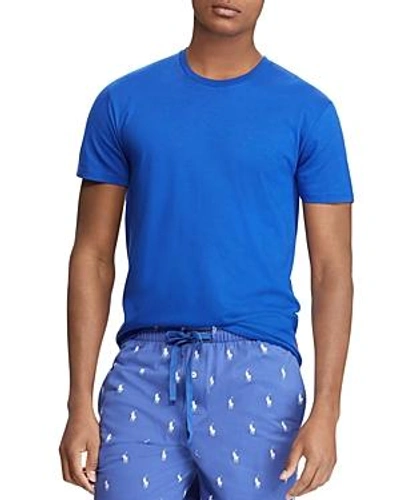Shop Polo Ralph Lauren Crewneck Loungewear Tee In Blue