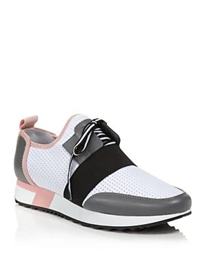Shop Aqua Women's Enzo Lace Up Sneakers - 100% Exclusive In Grey Multi