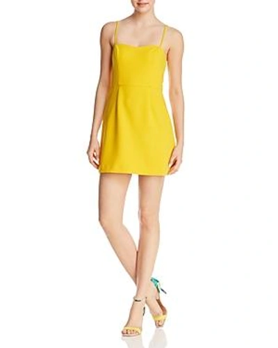 Shop French Connection Whisper Light A-line Dress In Citrus