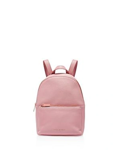 Shop Ted Baker Pearen Soft Grain Backpack In Dusky Pink/rose Gold