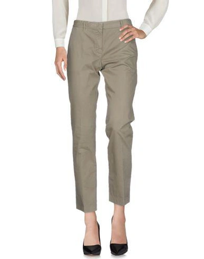 Shop Aspesi Casual Pants In Light Grey