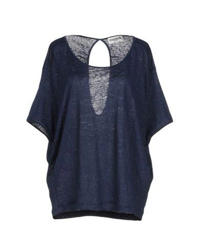 Shop Essentiel Antwerp T-shirts In Dark Blue