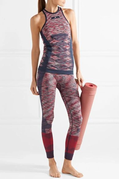Adidas By Stella Mccartney Yoga Seamless Space-dye Tank Top In  Multicoloured | ModeSens