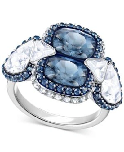 Shop Swarovski Silver-tone Clear & Color Crystal Ring