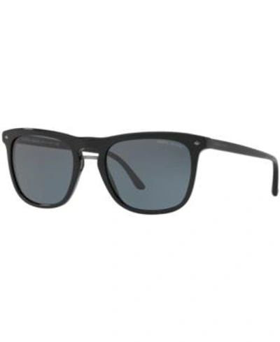 Shop Giorgio Armani Sunglasses, Ar8107 In Blue/black