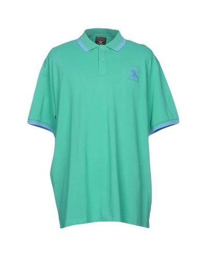 Shop Hackett Polo Shirt In Light Green