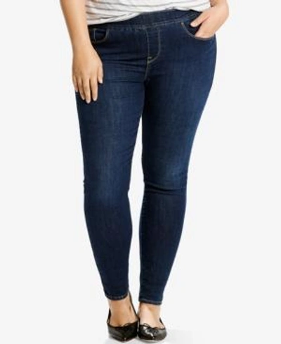Shop Levi's Plus Size Pull-on Jeggings In Dark Camo