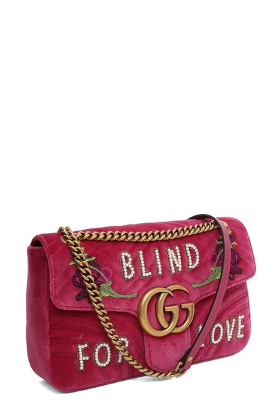 Shop Gucci Gg Marmont Shoulder Bag In Rosa